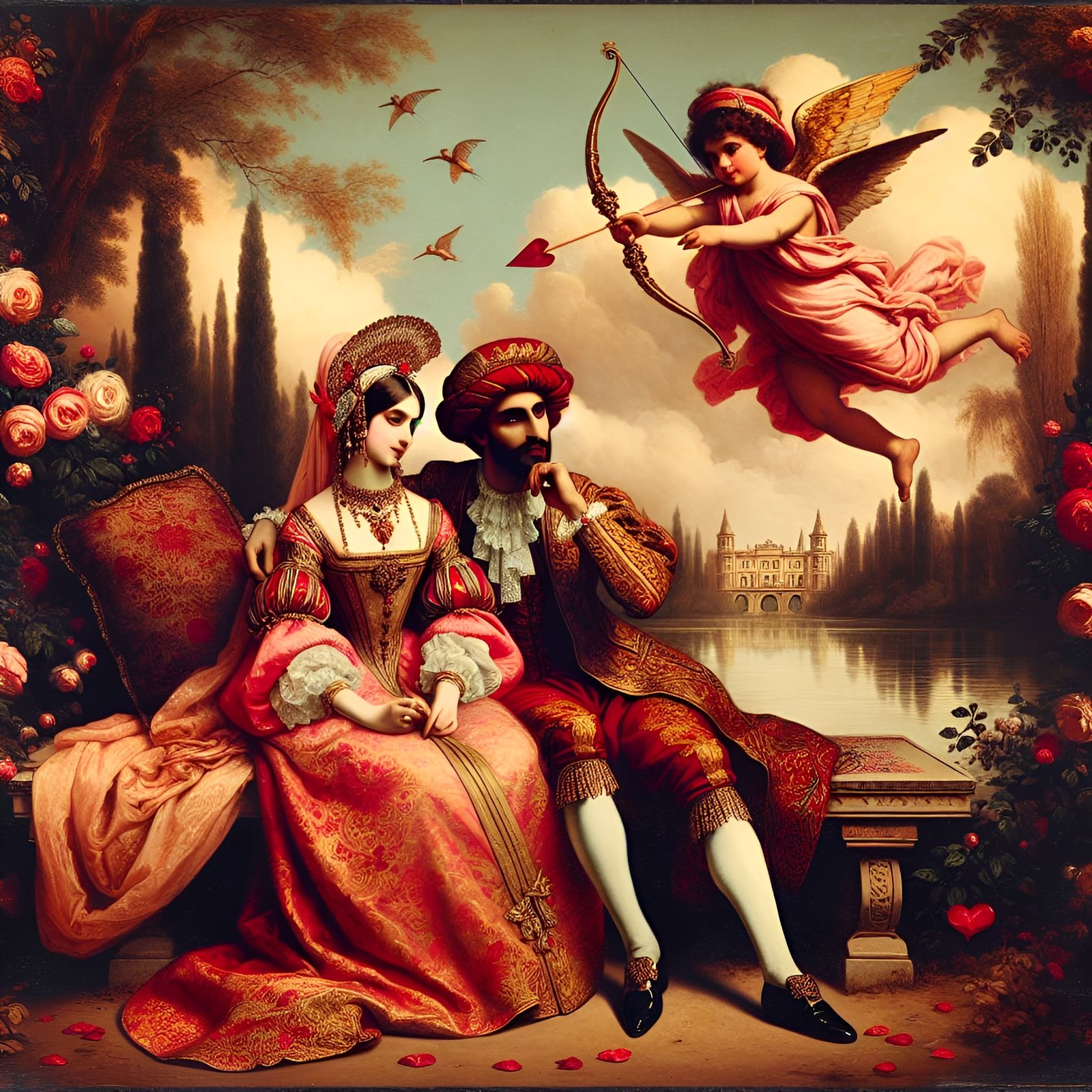 Flying Archer, Cupid  by @Melanie Rhoades 