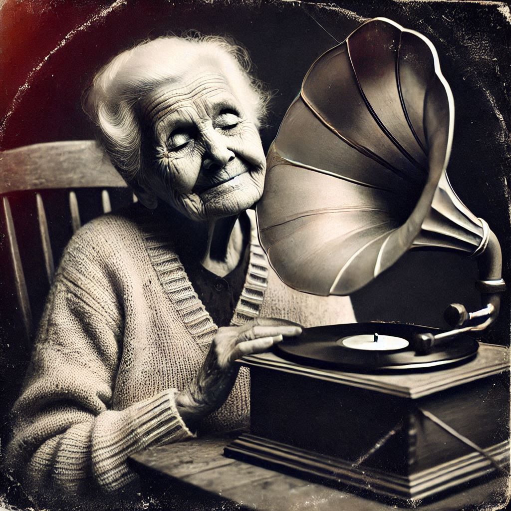 La vieille dame au gramophone -2