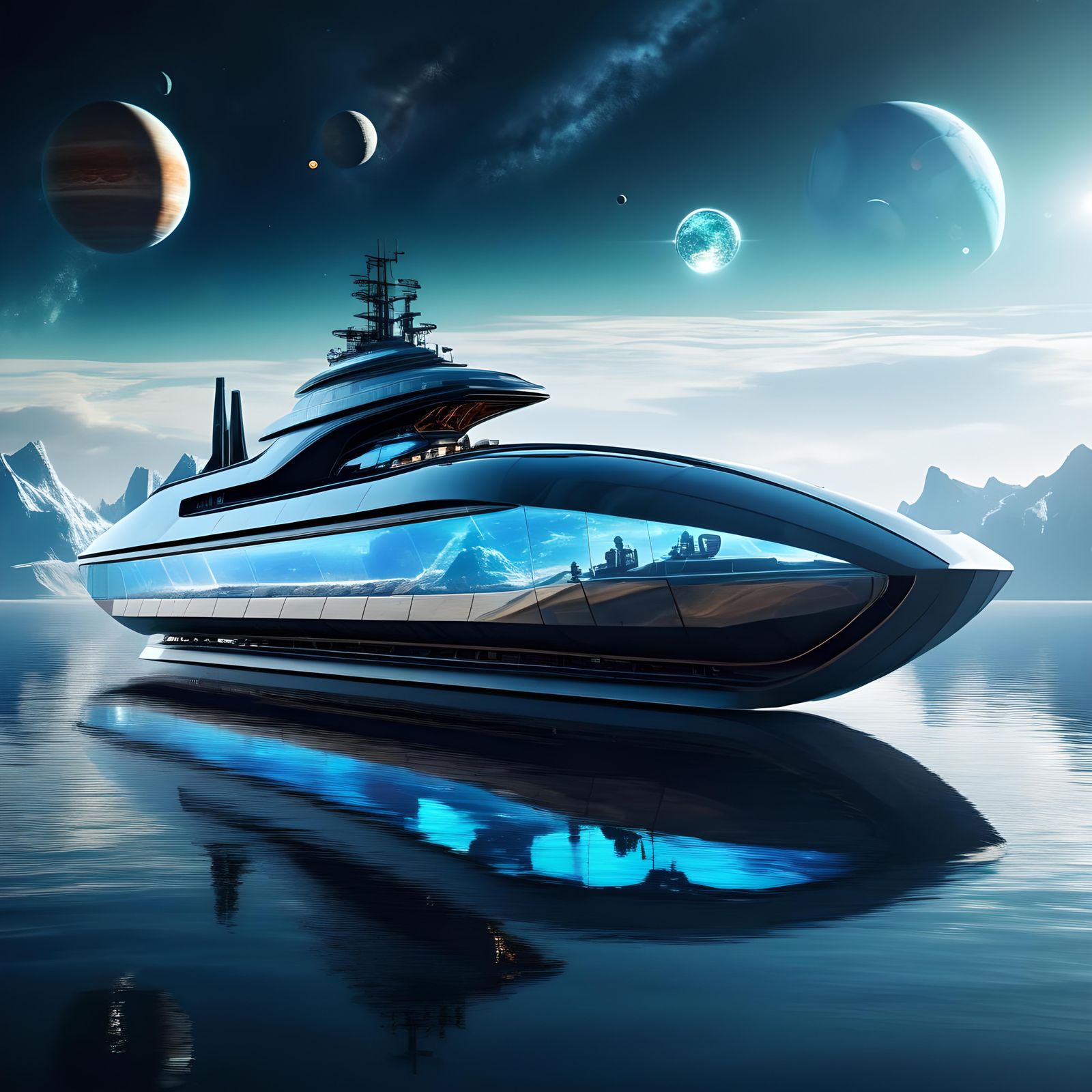 My futuristic boat