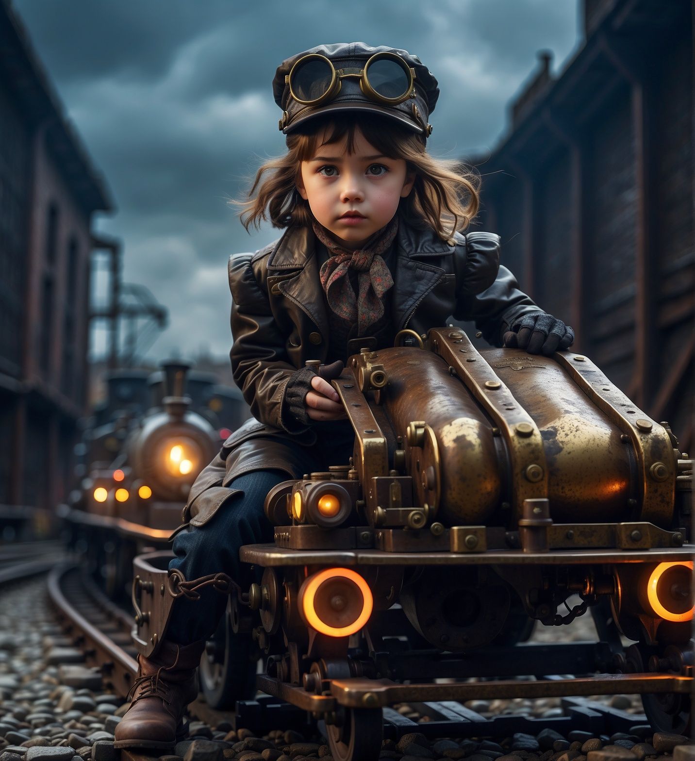 Steampunk Mini Train
