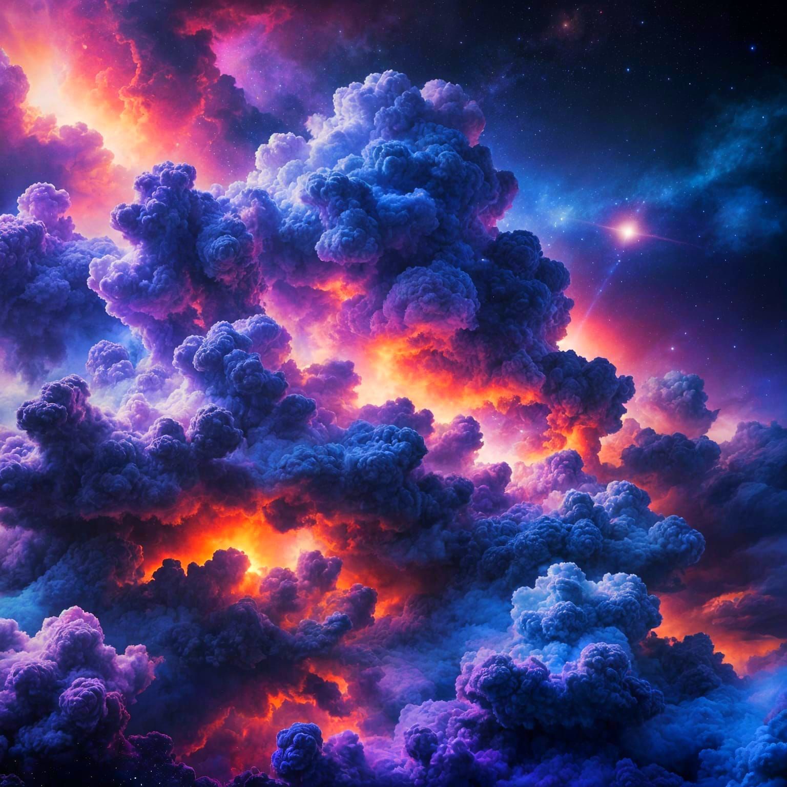 Fluffy cosmic clouds 