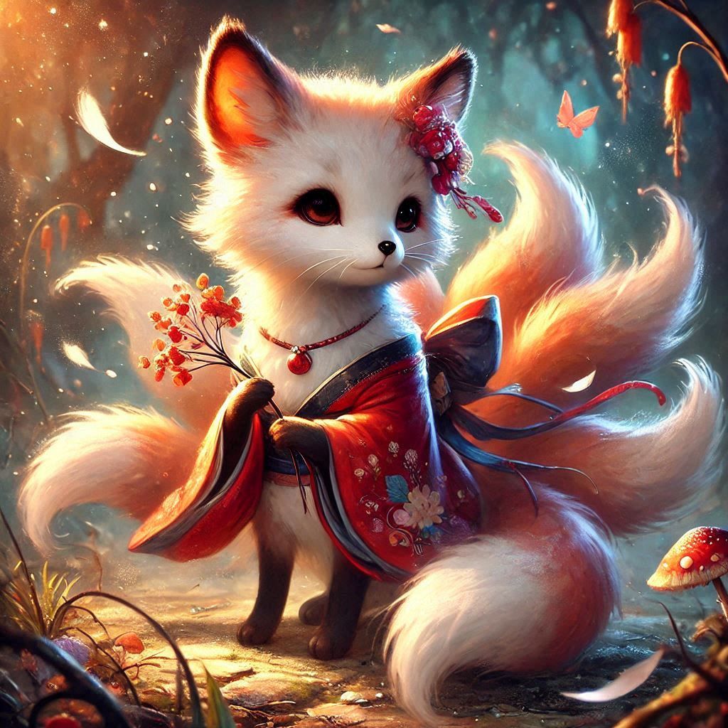 adorable fairy-tale fantasy creature portrait..