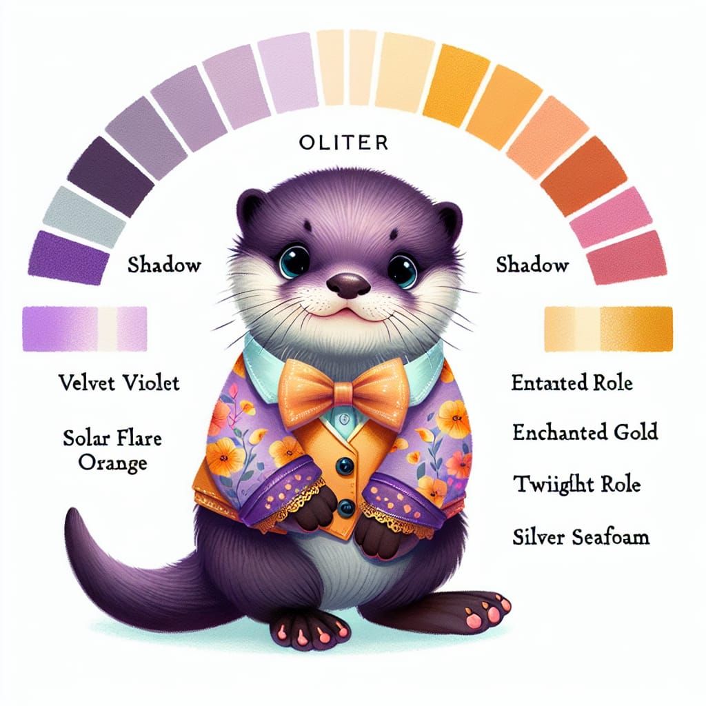 Baby Otter Teaches Us Colors