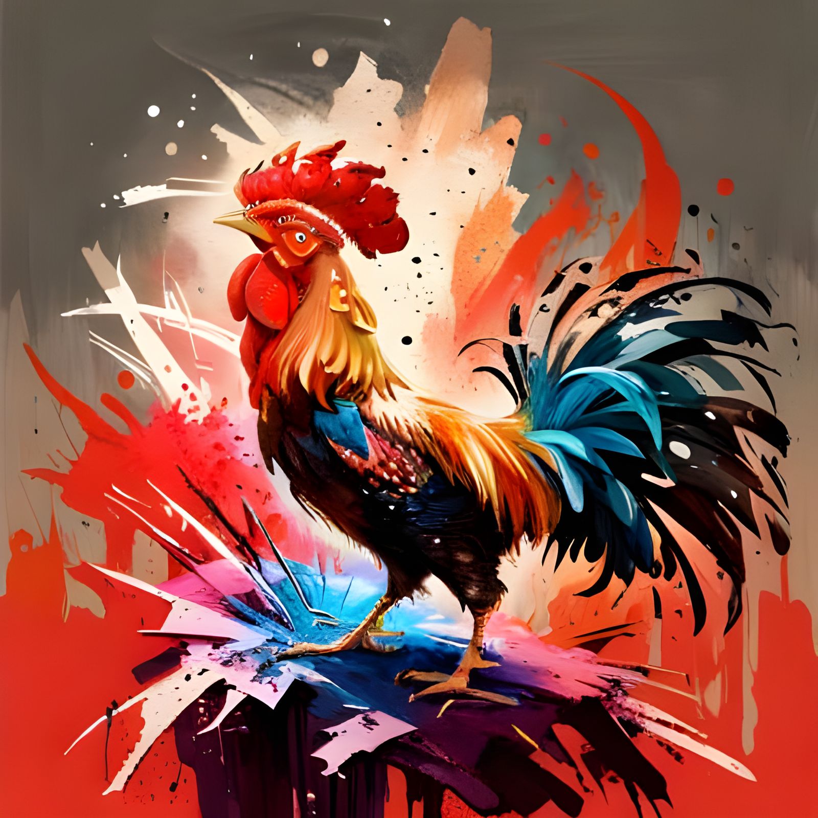 King of roosters!!! - AI Generated Artwork - NightCafe Creator