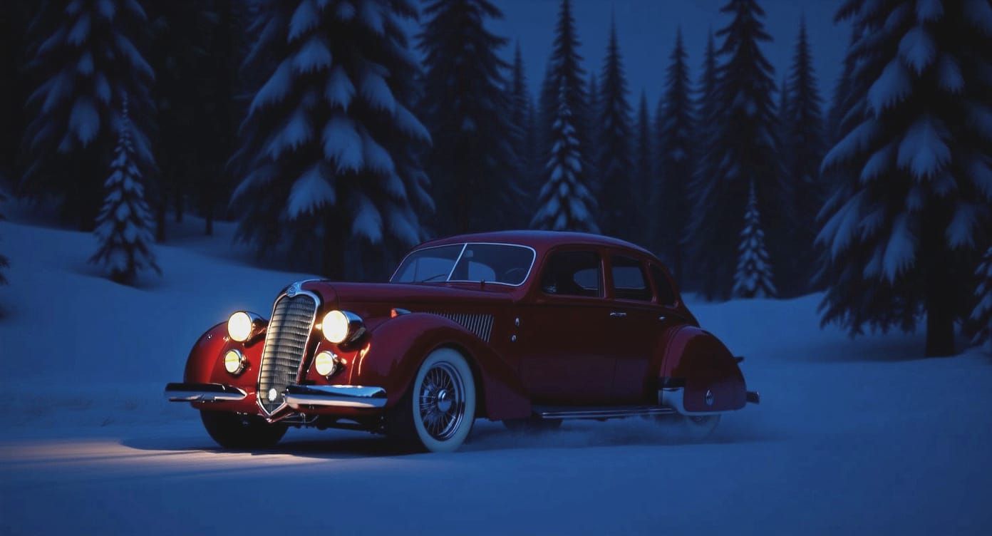 1939 Alfa Romeo 8C 2900B Touring Berlina Gran Lusso night