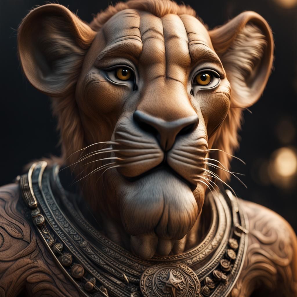 Humanoid Lion 3D II