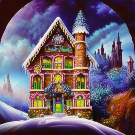 Delicious ginger bread house   by @Grumpy 