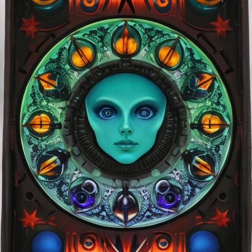 Alien Wolf Crab Abstract Image