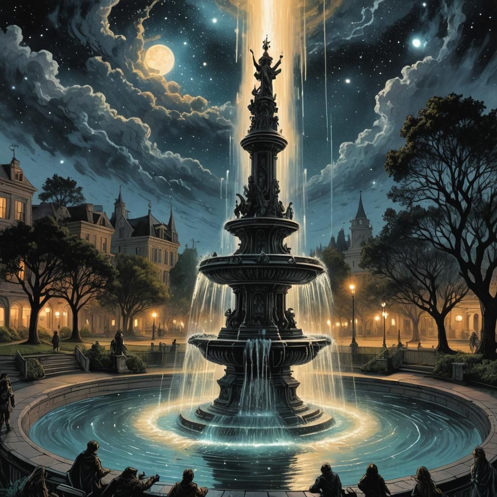 City park fountain, Cosmic