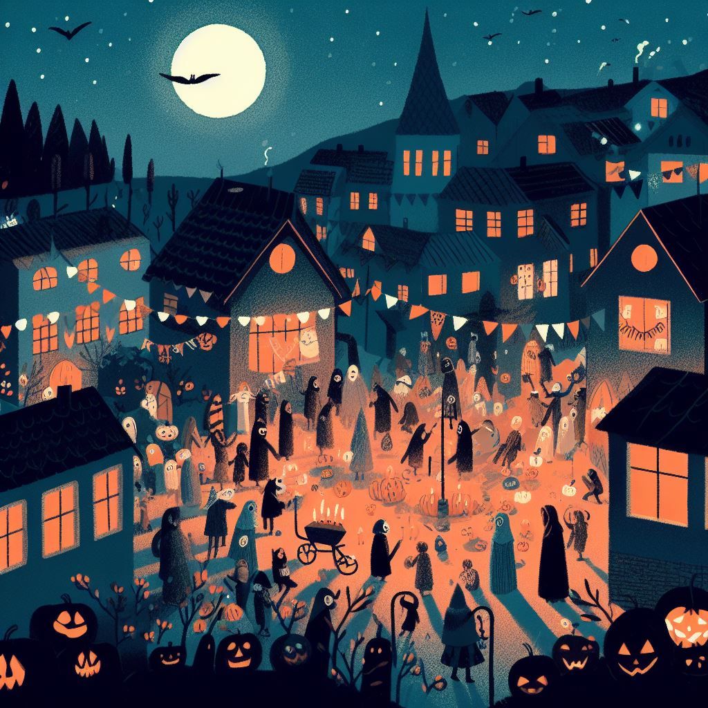 Halloween village