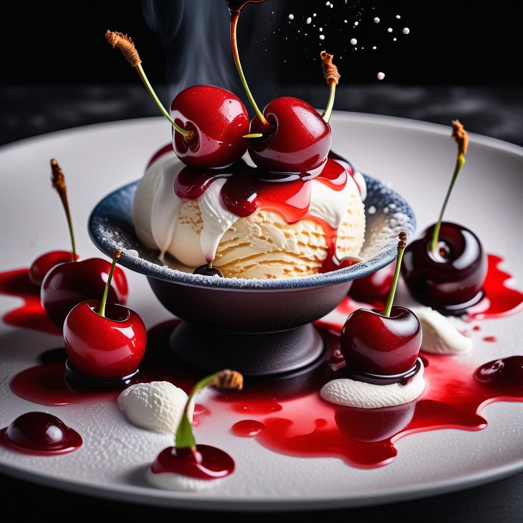 Cherries jubilee   by @Joy