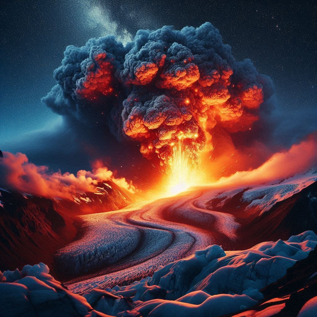 Glacier Volcano