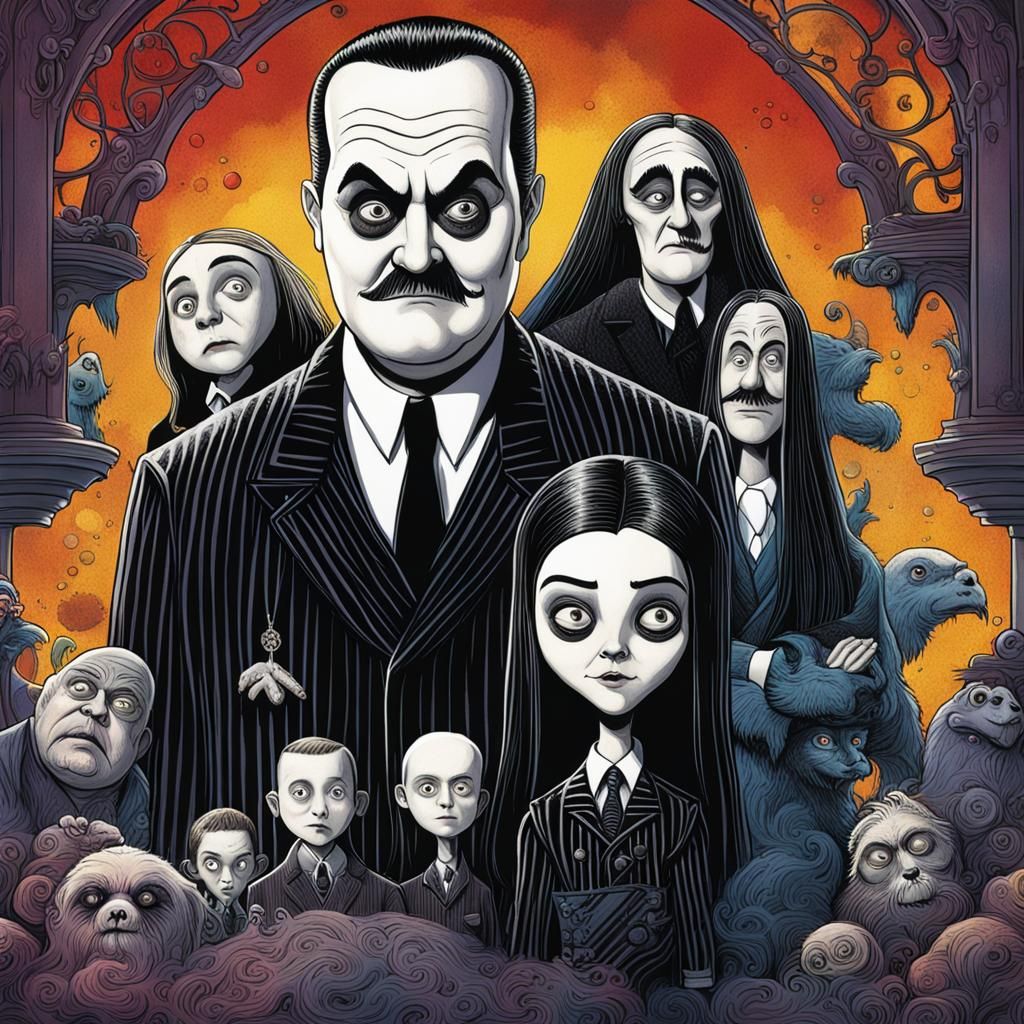 Addams family   by @Miam0r402