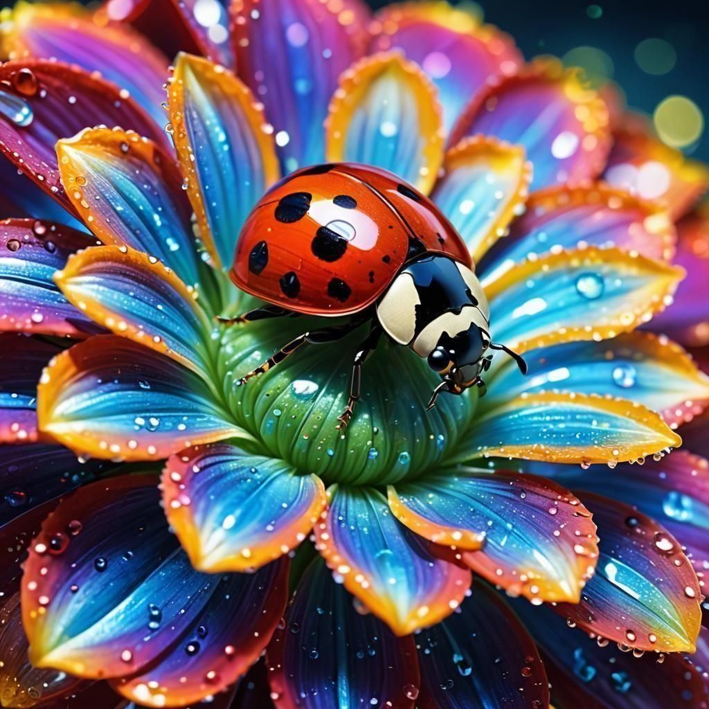 Glossy Ladybug  by @Schmooz