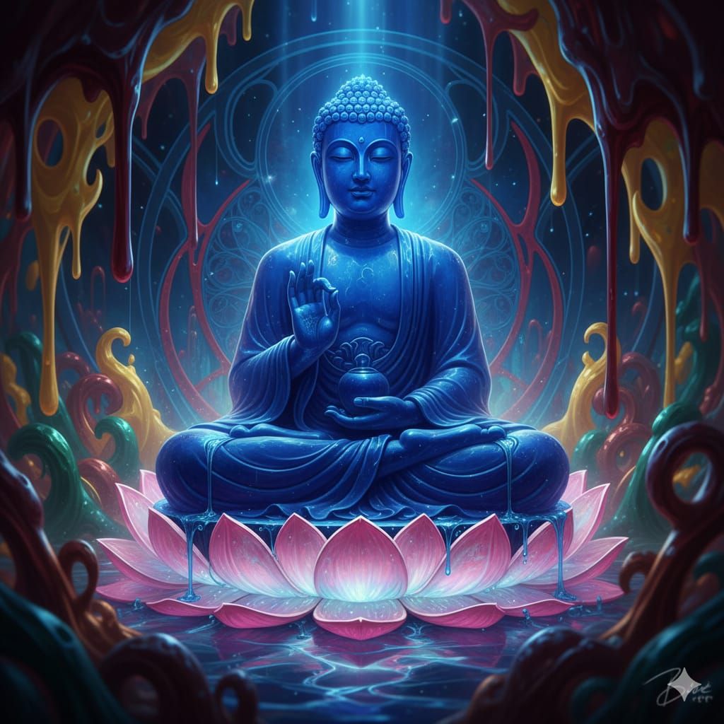 Liquid Sapphire Buddha 🧘 Gemini Flash 2.5