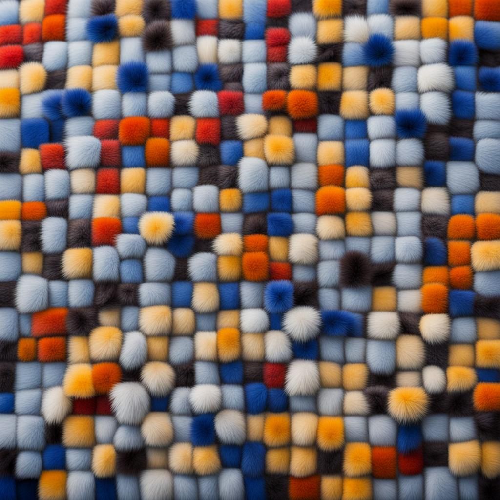 A furry Mondriaan  by @Heleen