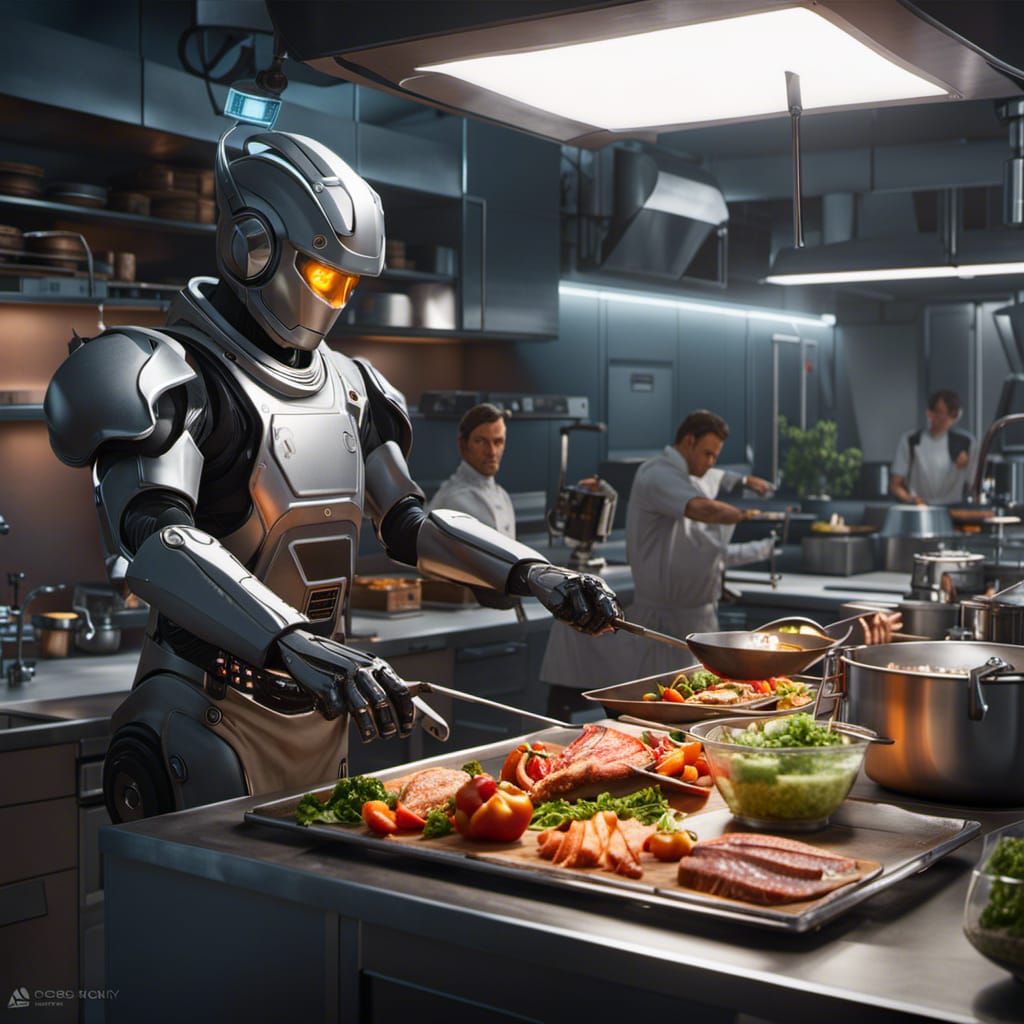 Robot Chef - AI Generated Artwork - NightCafe Creator