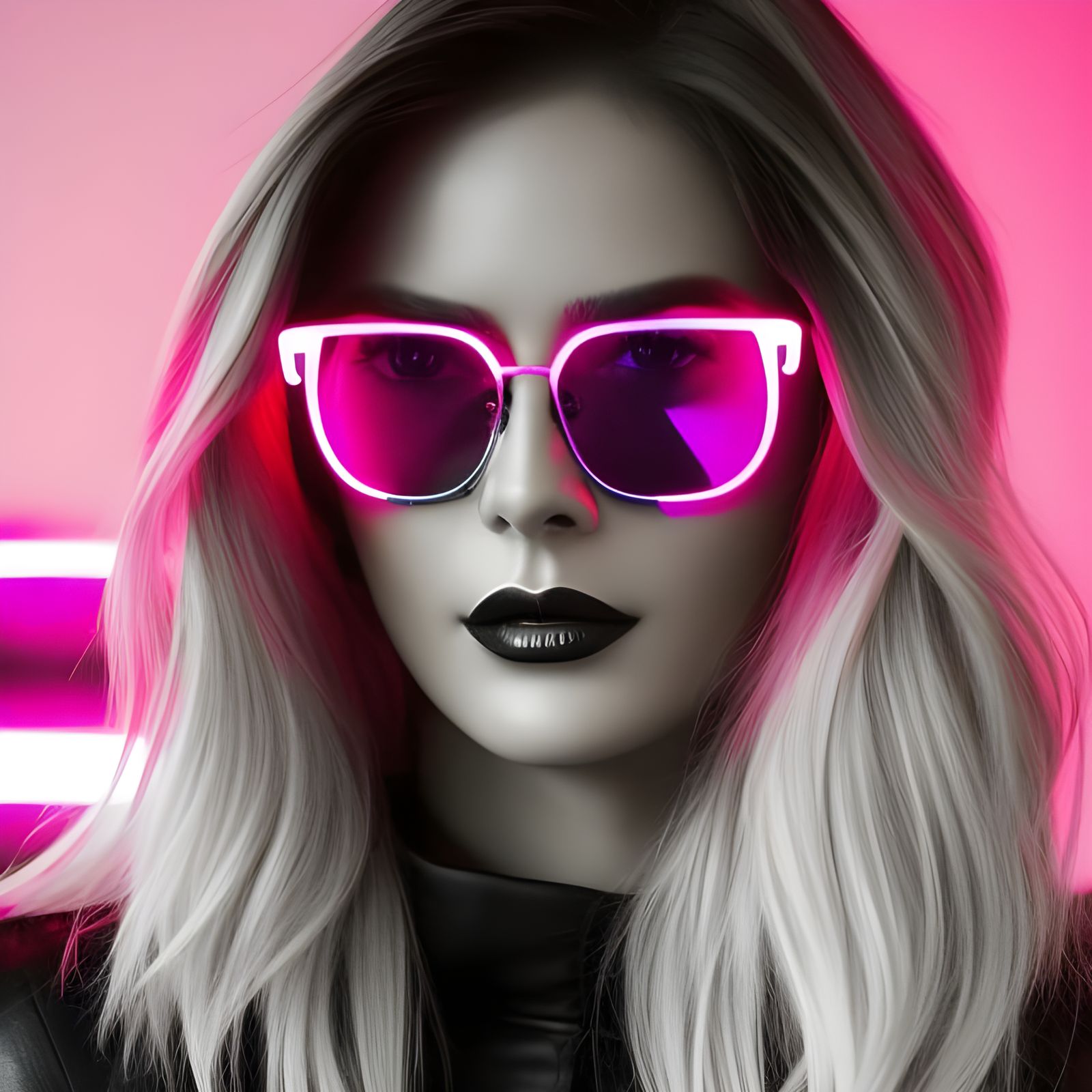 Gothic Synthpunk Girl - AI Generated Artwork - NightCafe Creator