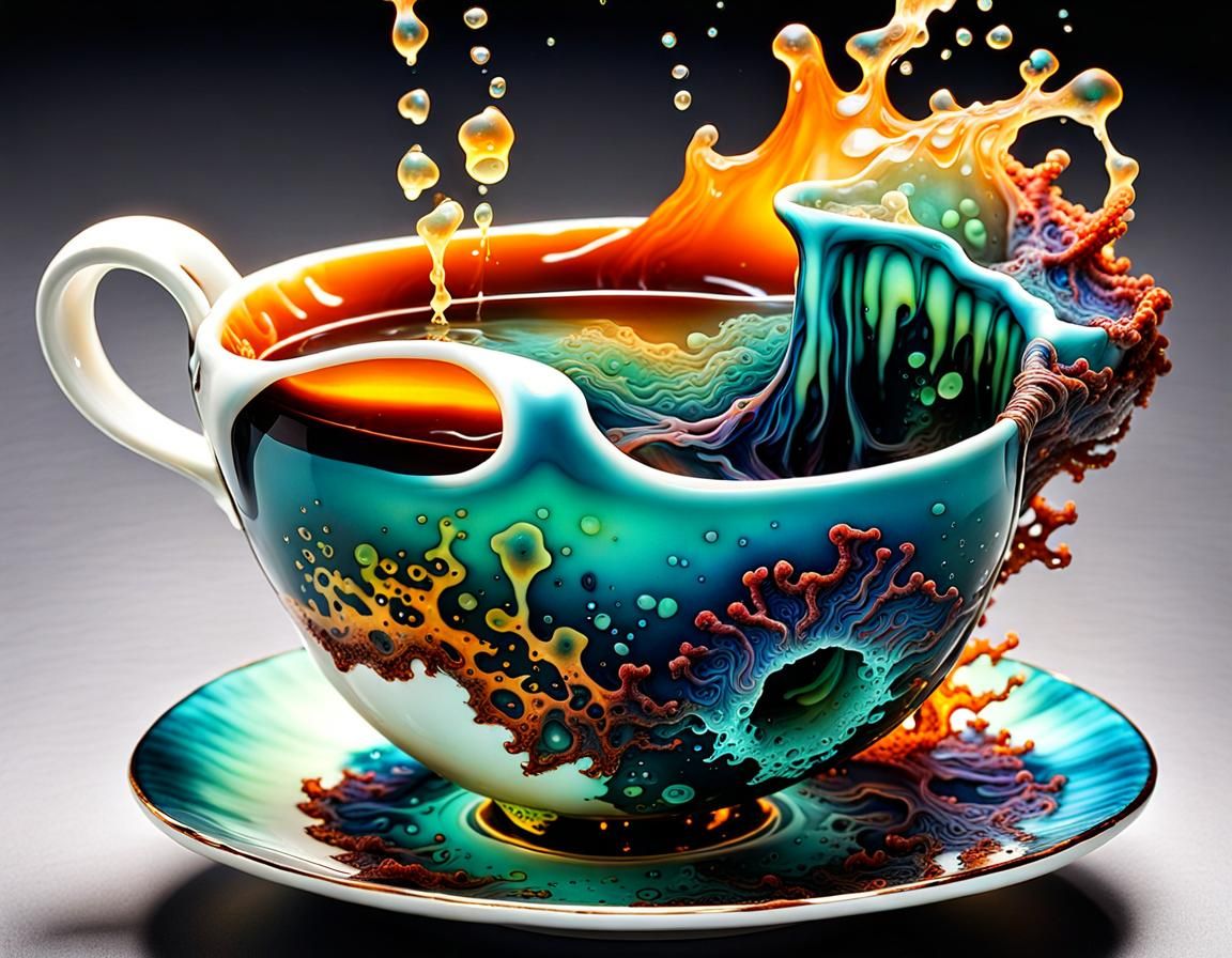 Who ordered the thousand year old amoeba tea? - AI Generated Artwork ...