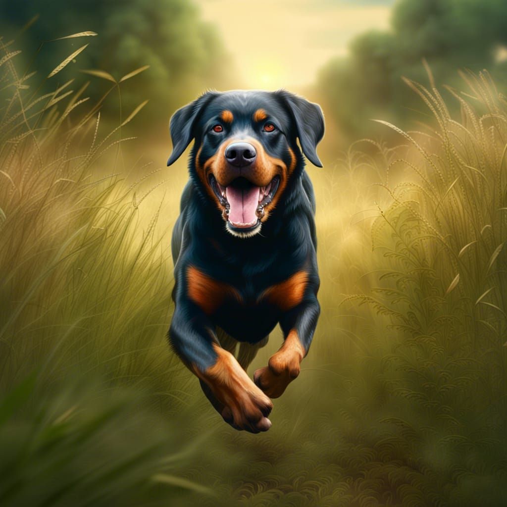 Happy Rotweiller