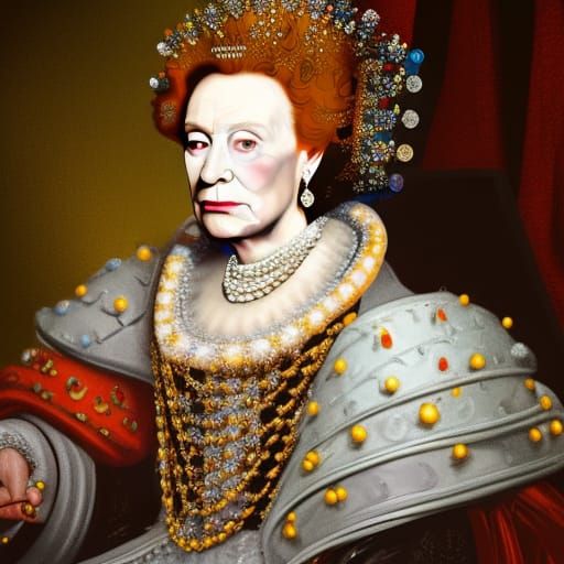 Queen Elizabeth I - Ai Generated Artwork - Nightcafe Creator