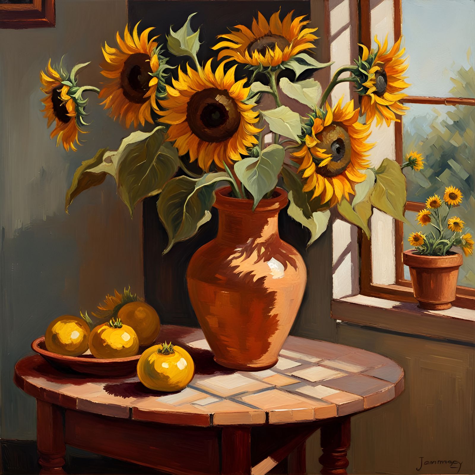 Sunflower Painting