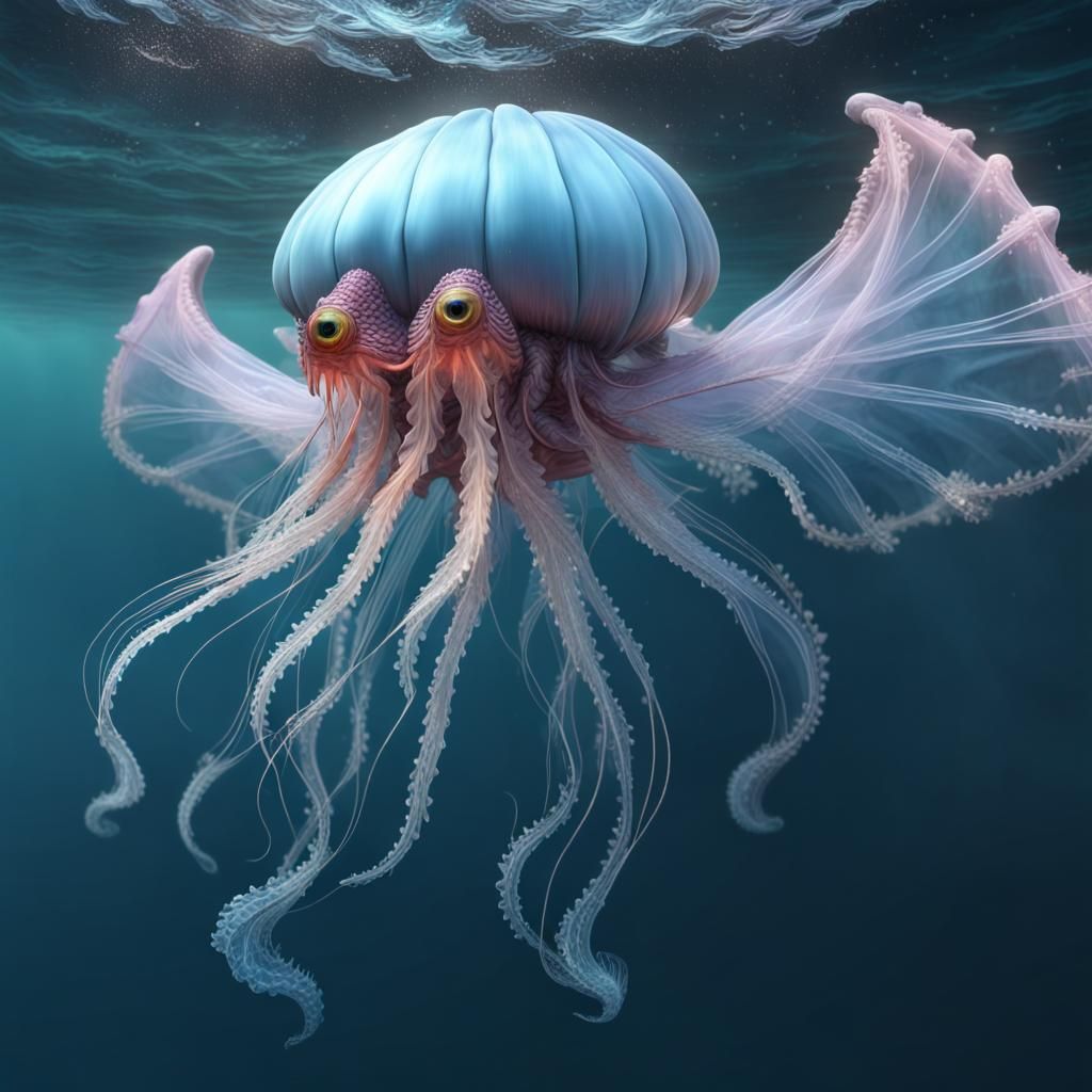 Jellyfish Dragon  by @Sullivan-Shaw