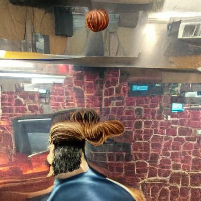 Ron Jabbar man bun