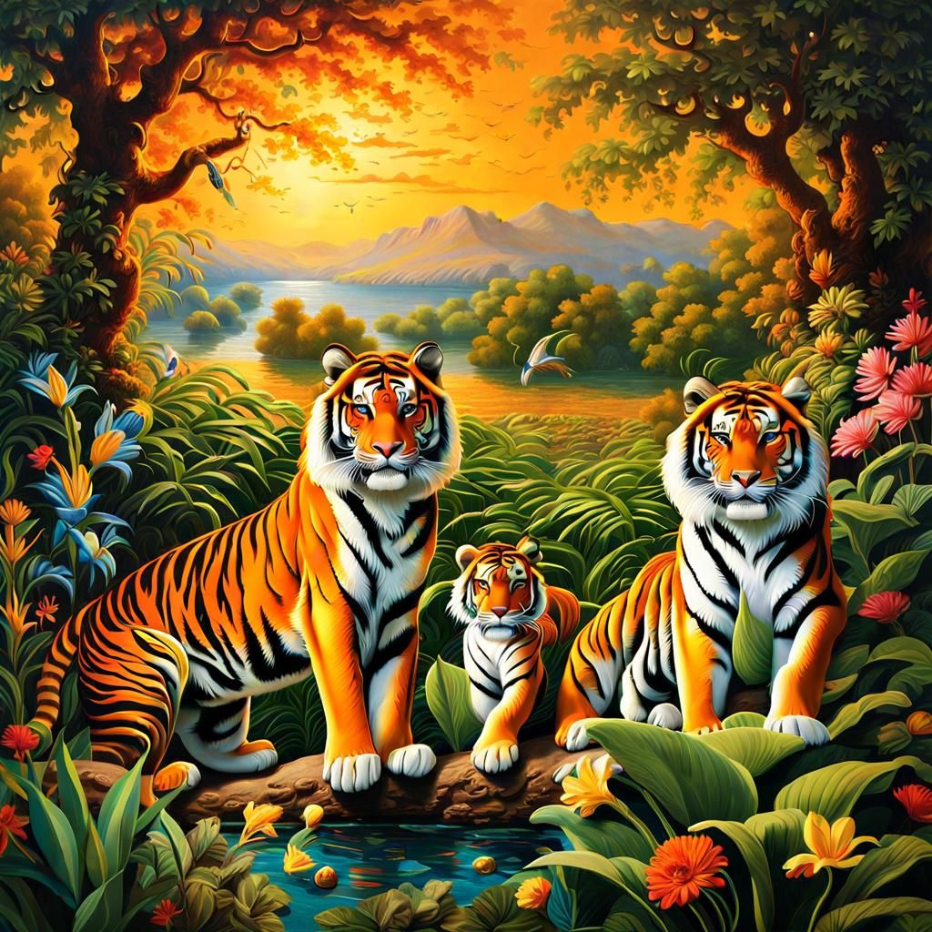 Three the tigers