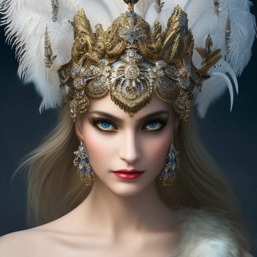 swan goddess - AI Generated Artwork - NightCafe Creator