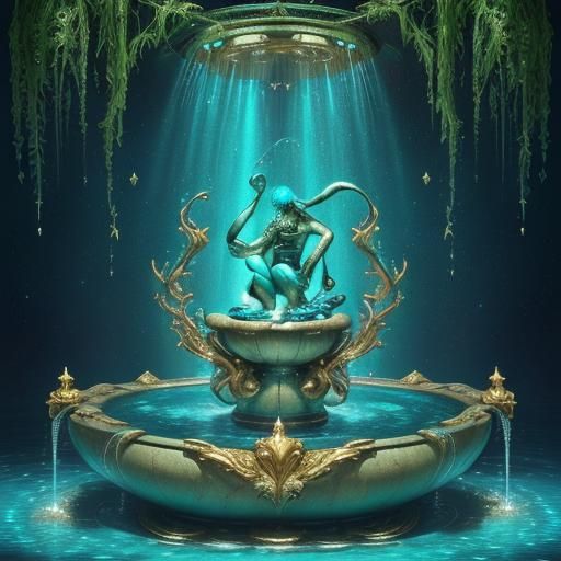 Abstract waterfountain