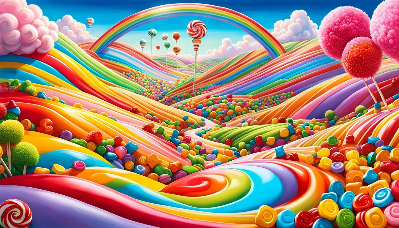 Candy Wonderland AI Generated Artwork NightCafe Creator