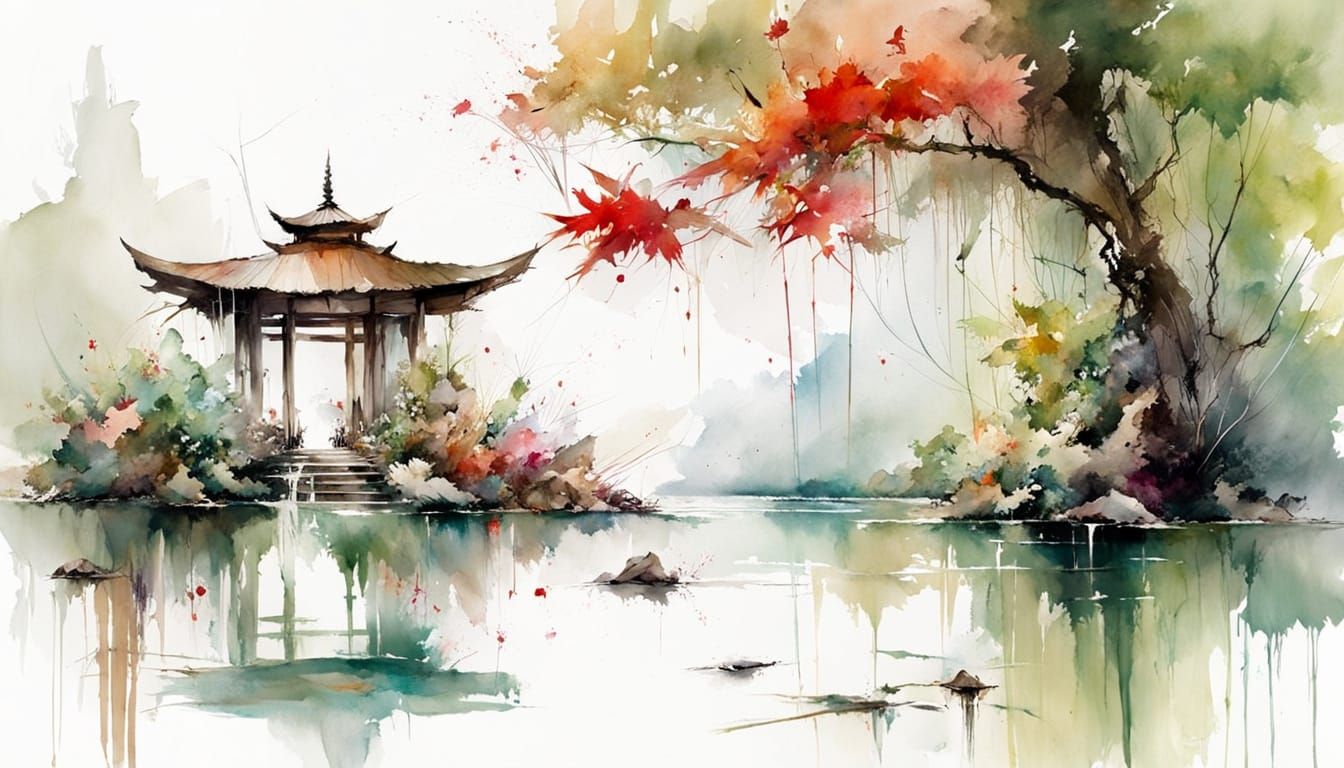 Stillness in the Zen garden  by @Andy