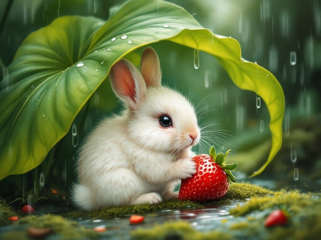 Snack during the rain