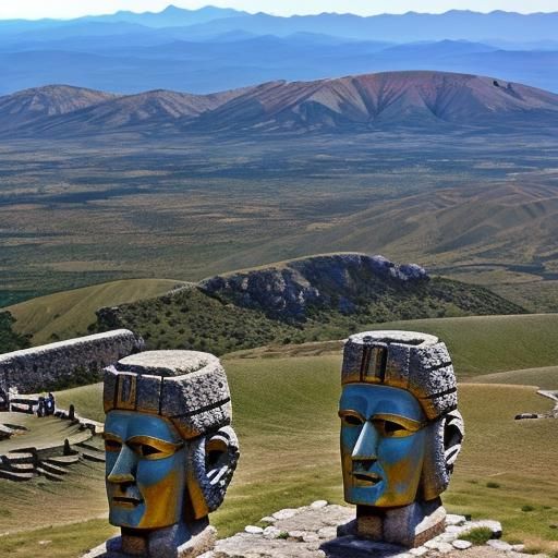 Ancient Turkey's, Nemrut mountain, Nemrut dag statues