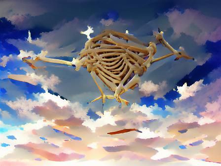 the sky is made of bones