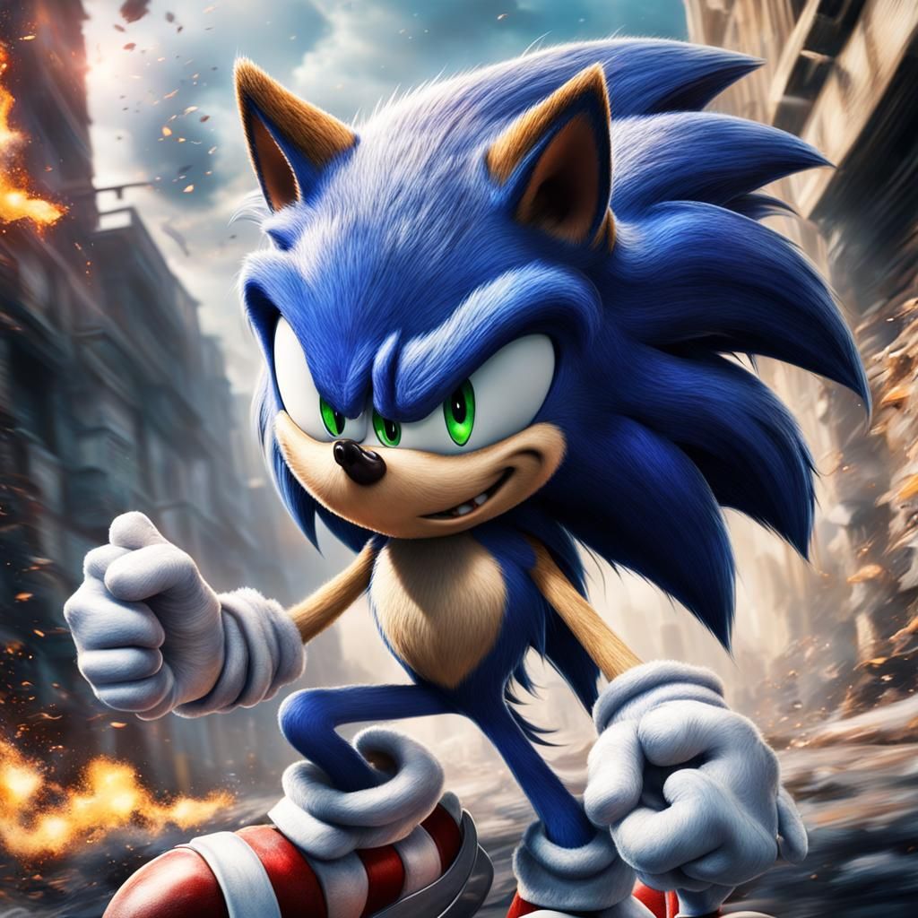 Sonic The Hedgehog - Ai Generated Artwork - Nightcafe Creator