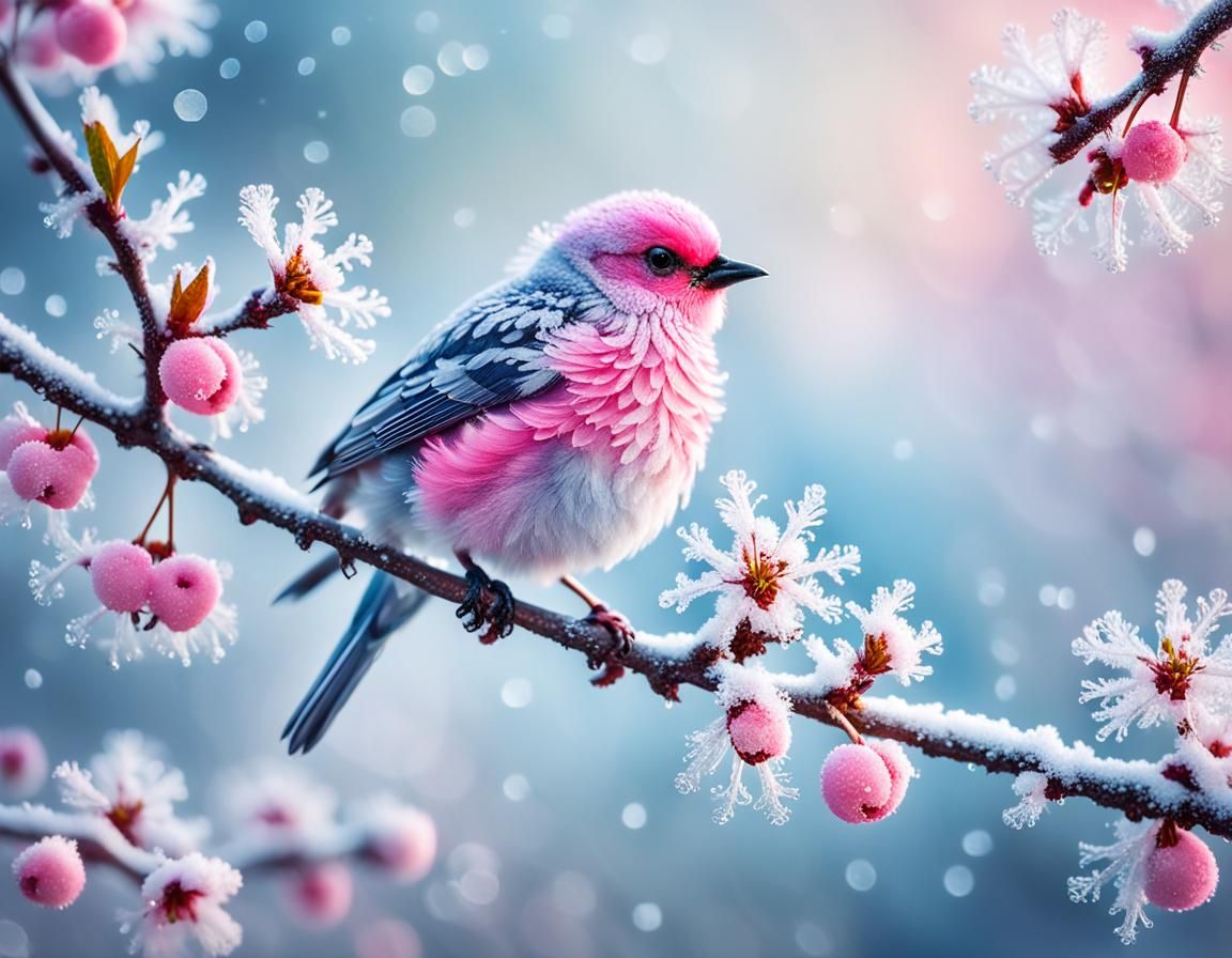 The Return of Winter stopped the Cherry Blossom Process  by @Katarzyna S-J