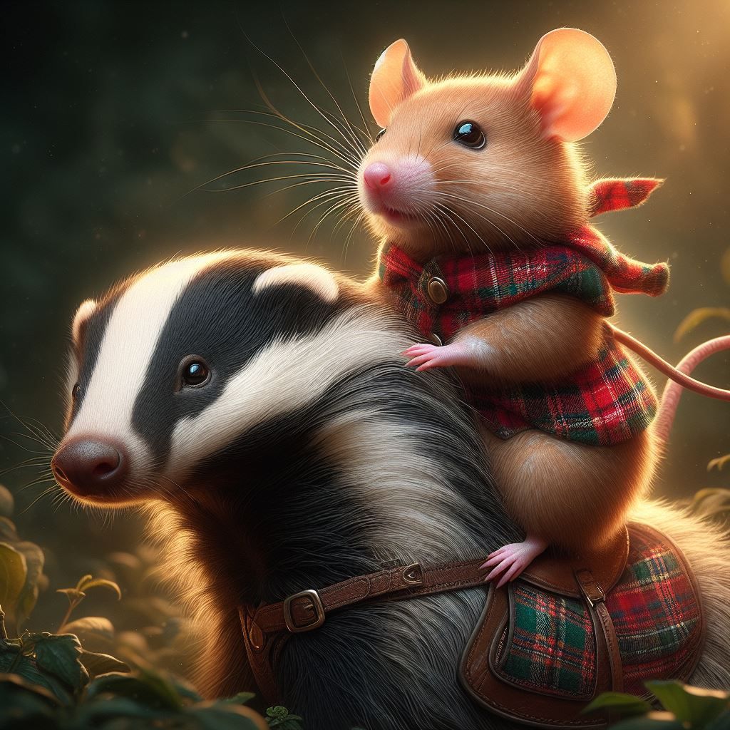 Wee little Badger rider