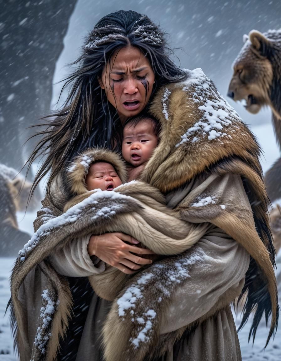 Mother’s Fierce Love - 99,999 BCE  by @Typhooncat