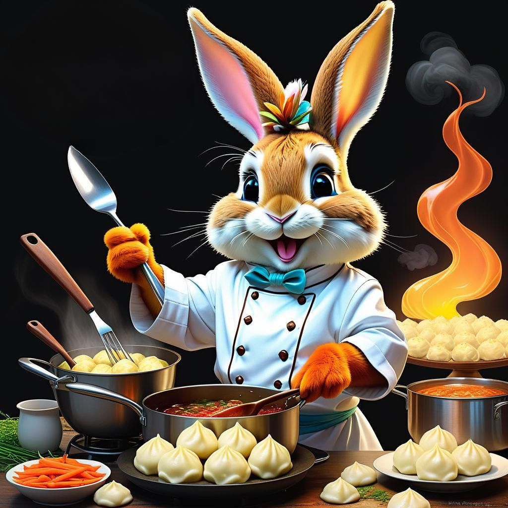 Hare cook - AI Generated Artwork - NightCafe Creator