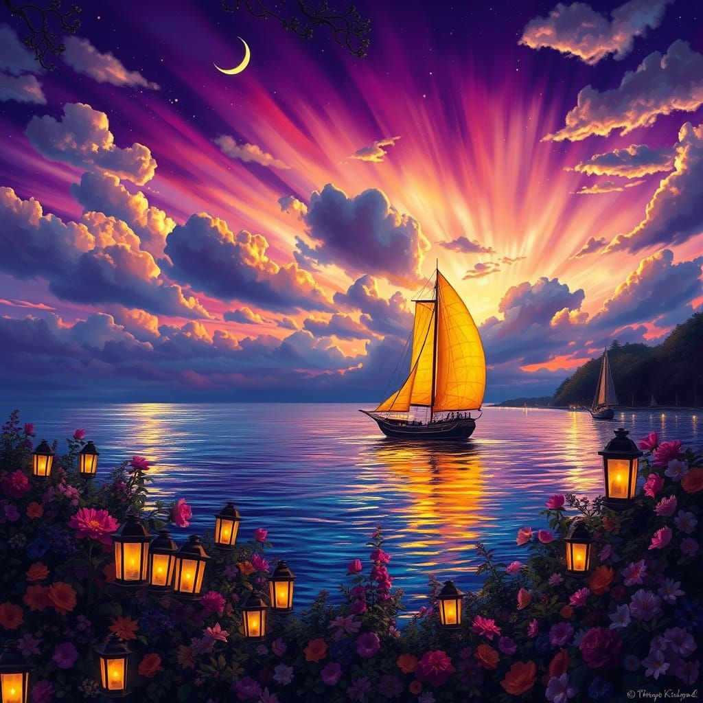 Twilight Sail  by @Harli