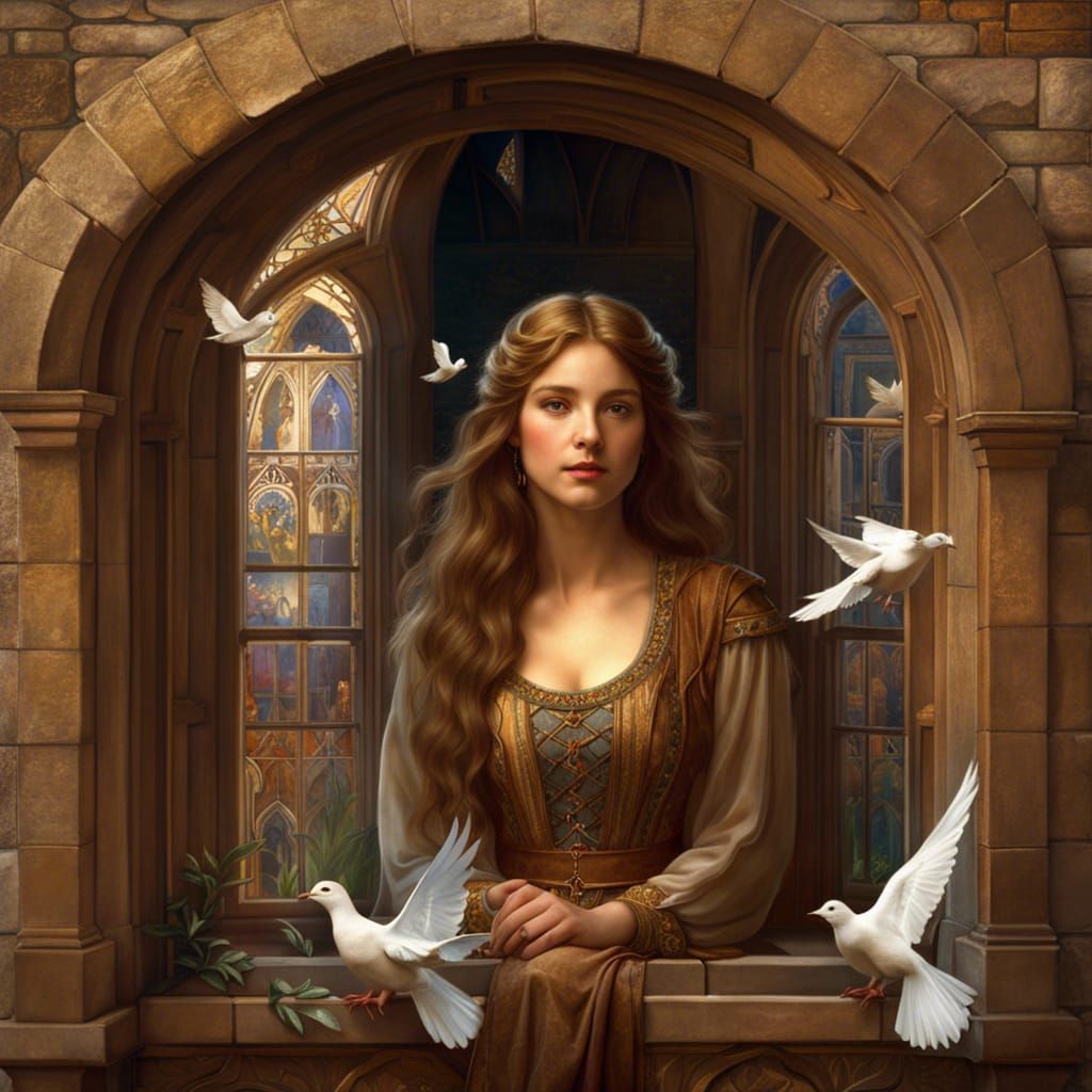 Dove Maiden  by @Hesione