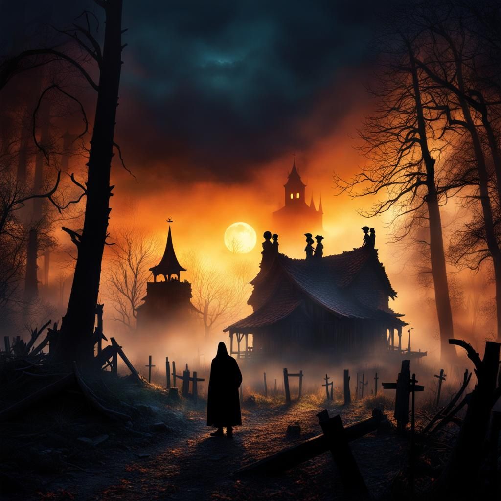Creepy Haunted Countryside Village. 2  by @Joe