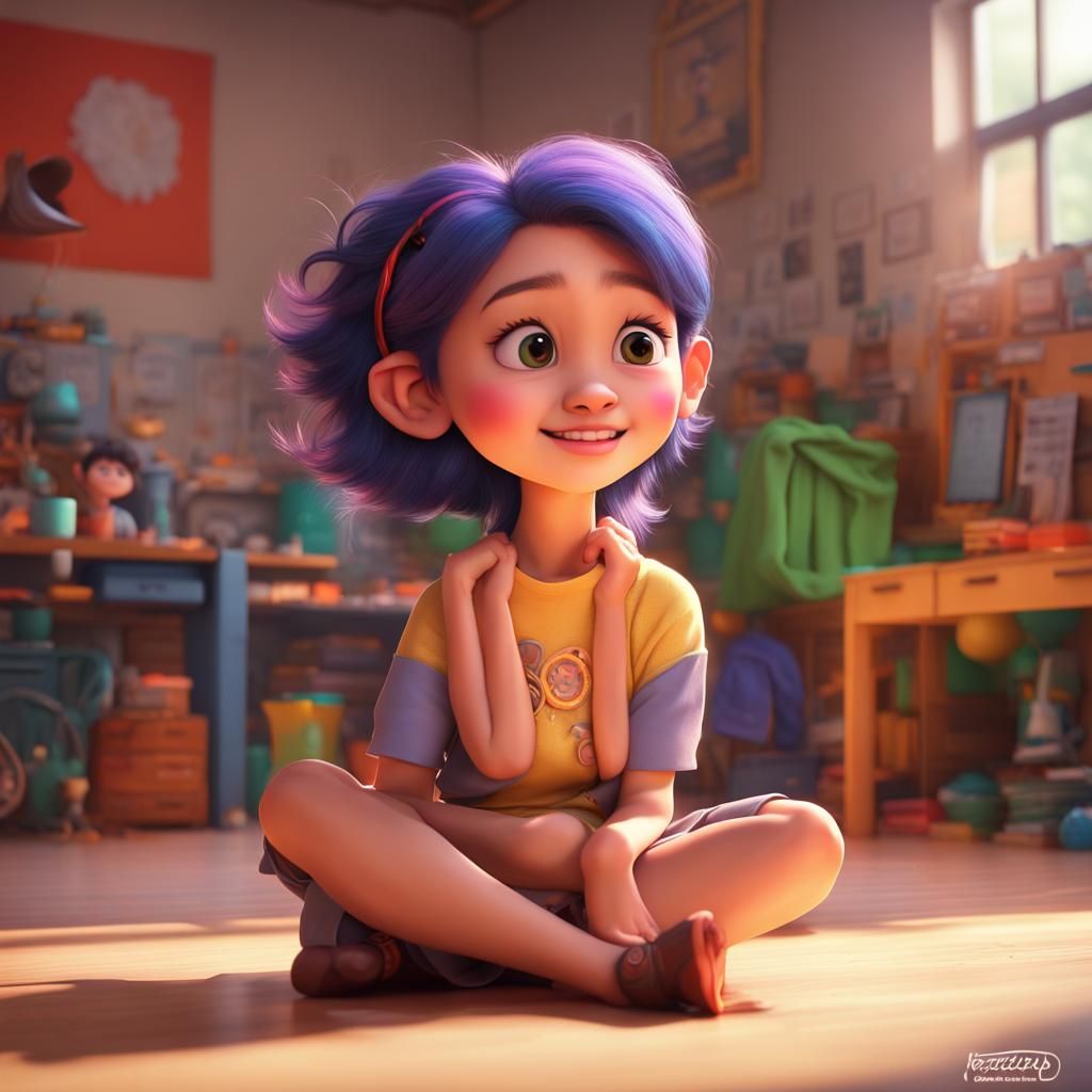 Little Girl Singing on Stage: Pixar Disney Concept Art