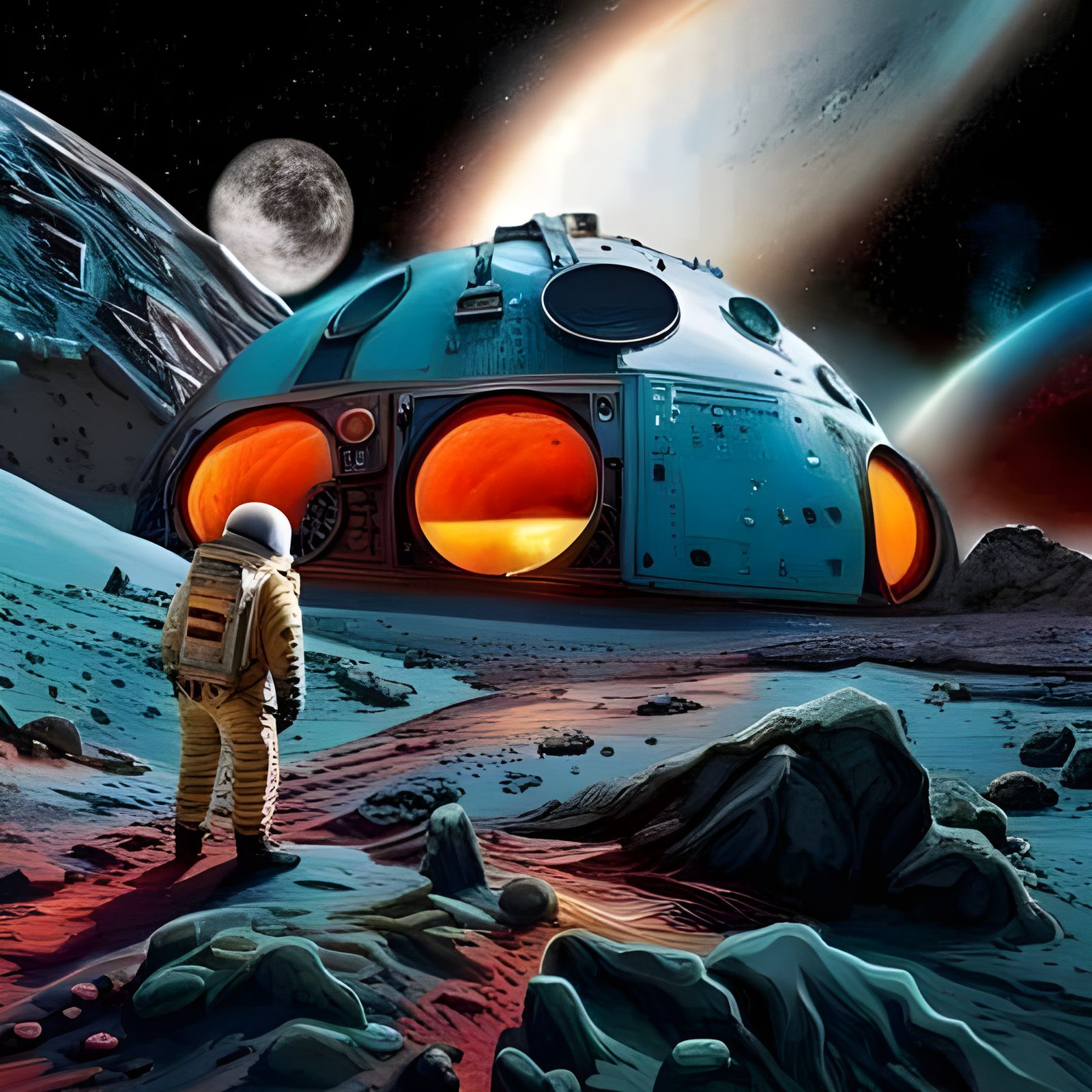 Galactic Base Camp  by @Lourse 