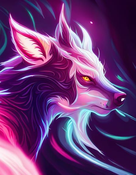 Galaxy Wolf - AI Generated Artwork - NightCafe Creator