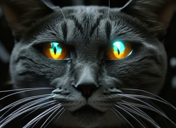 Cats eyes in space Epic cinematic brilliant stunning intrica...
