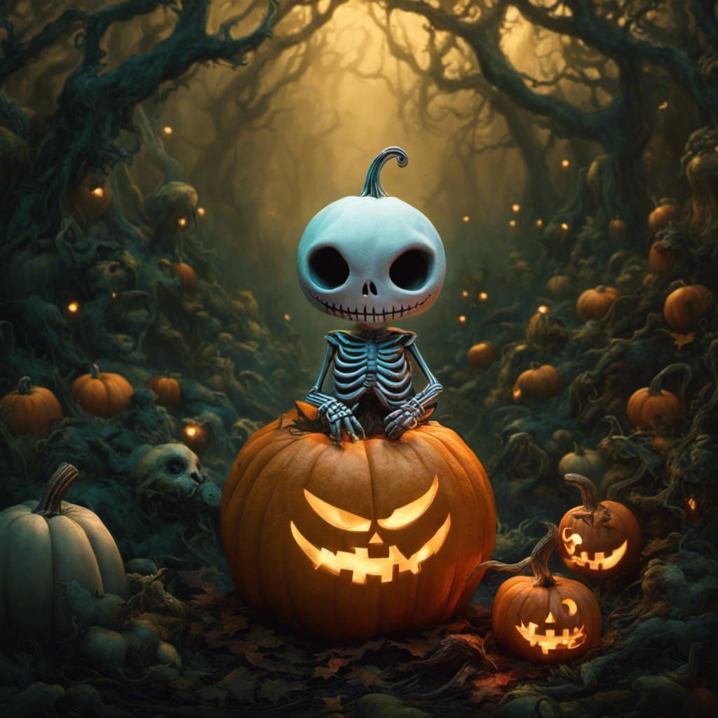 A Chubby Grubby Baby Pumpkin King Jack Skeleton by Tim Burton , Lisa ...