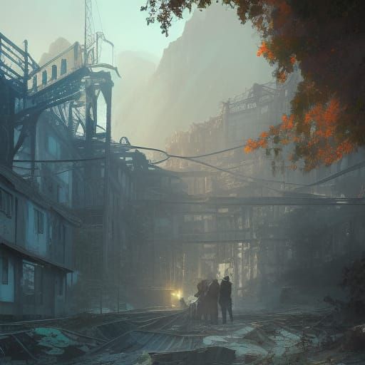 Abandoned mining town